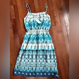 Banana Republic Teal Silk Dress XS